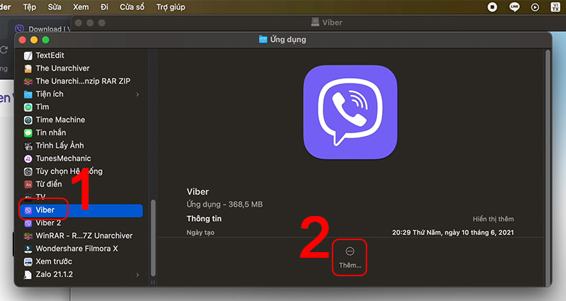 Vào xem ứng dụng Viber